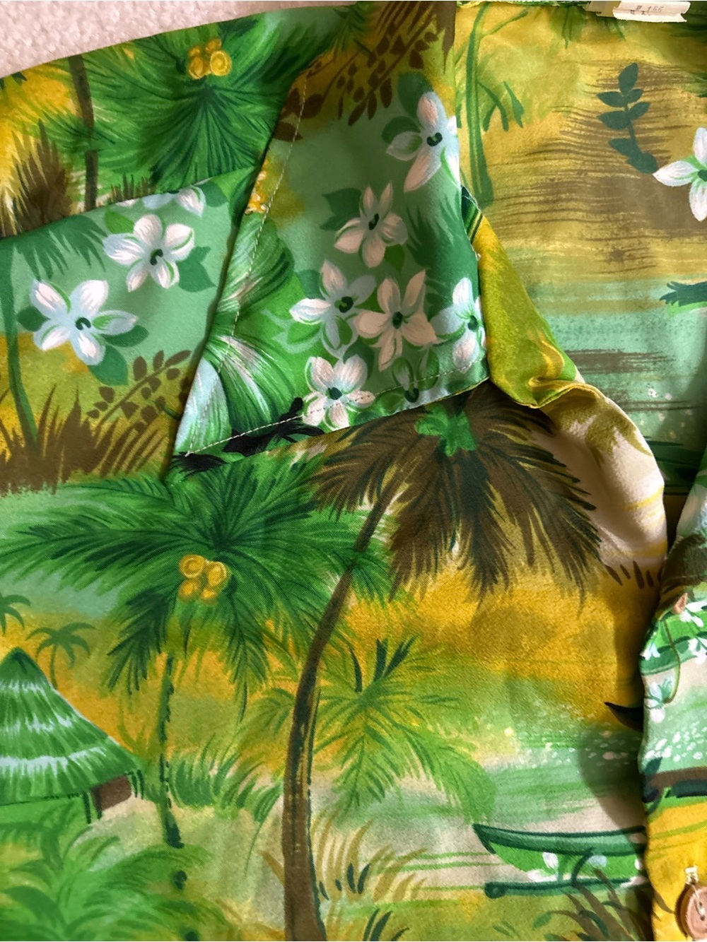 VINTAGE RARE FIND KMART Men’s Tropical Floral Short-Sleeve Shirt Size XL - Picture 7 of 14